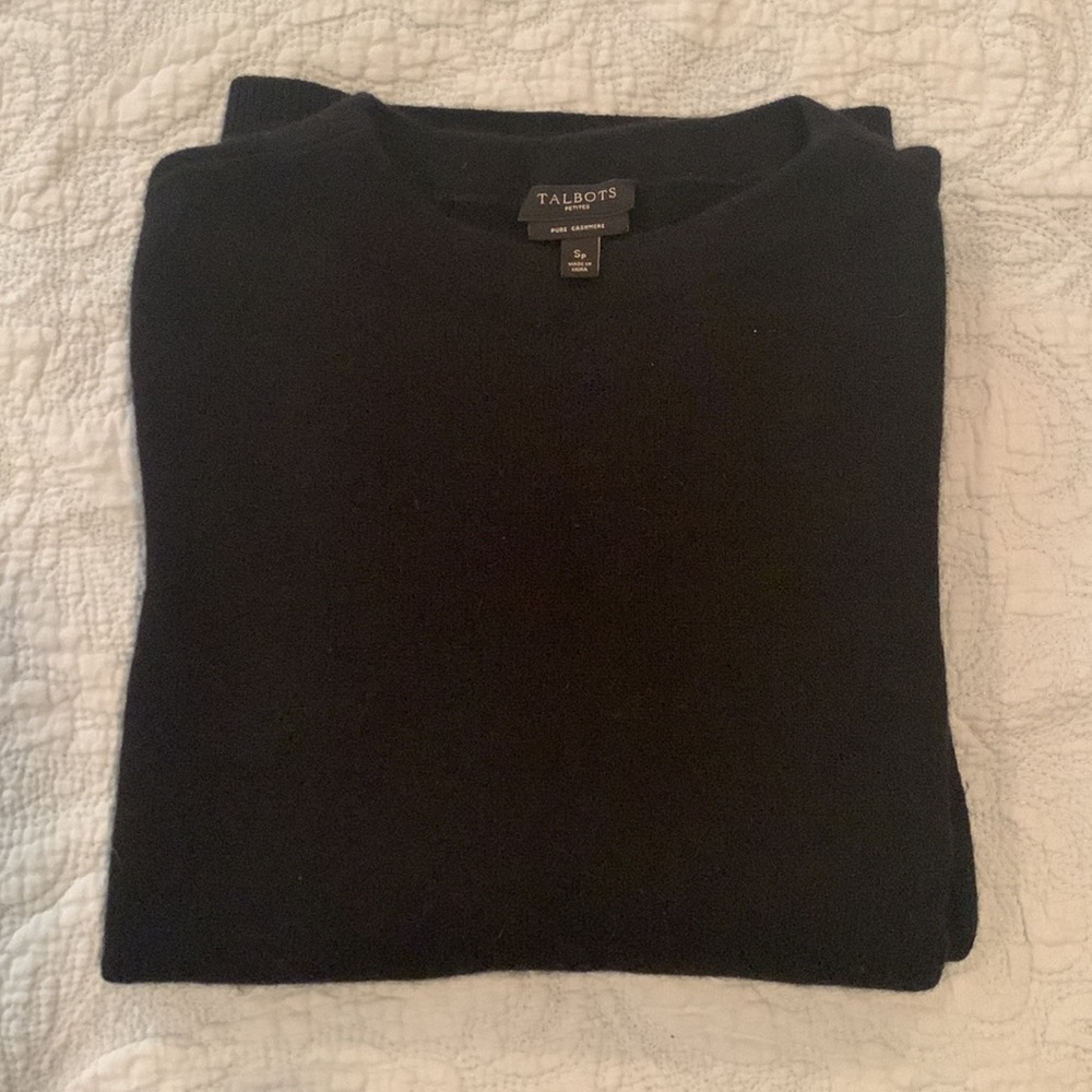 Talbots Audrey Cashmere Sweater 3/4 sleeve